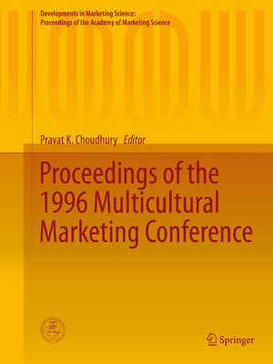 cover image of Proceedings of the 1996 Multicultural Marketing Conference
